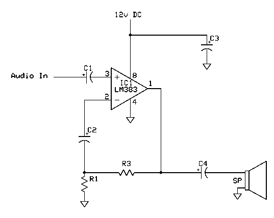 Schematic for amp